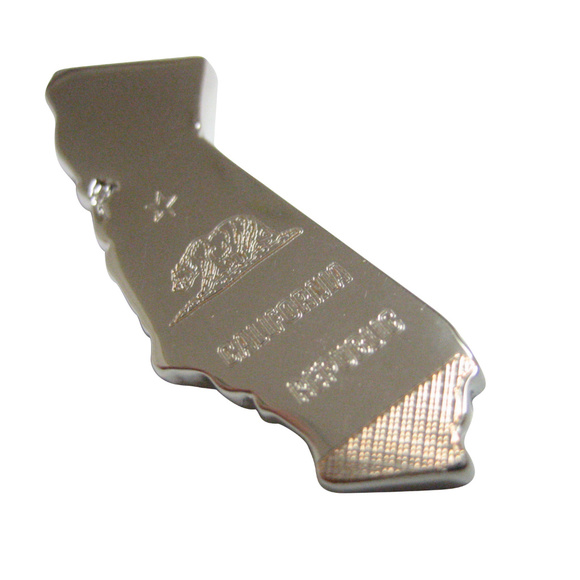 California State Map Shape and Flag Design Magnet - Picture 1 of 2